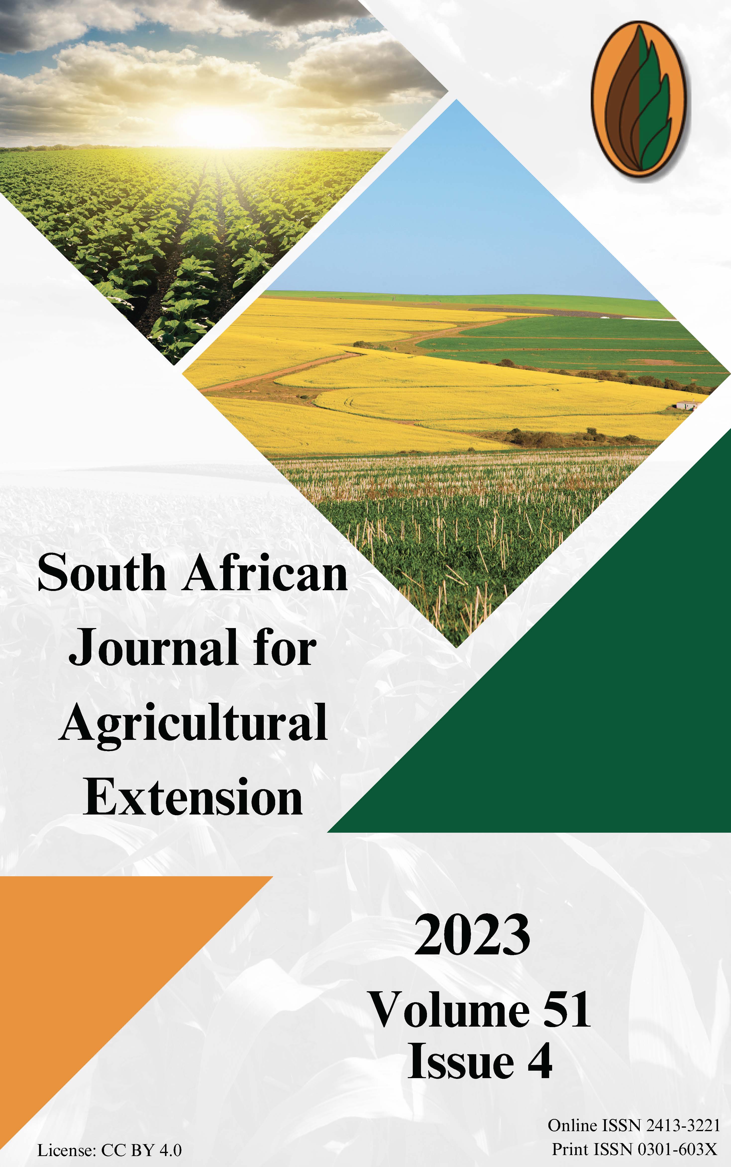 					View Vol. 51 No. 4 (2023): South African Journal of Agriculture Extension
				